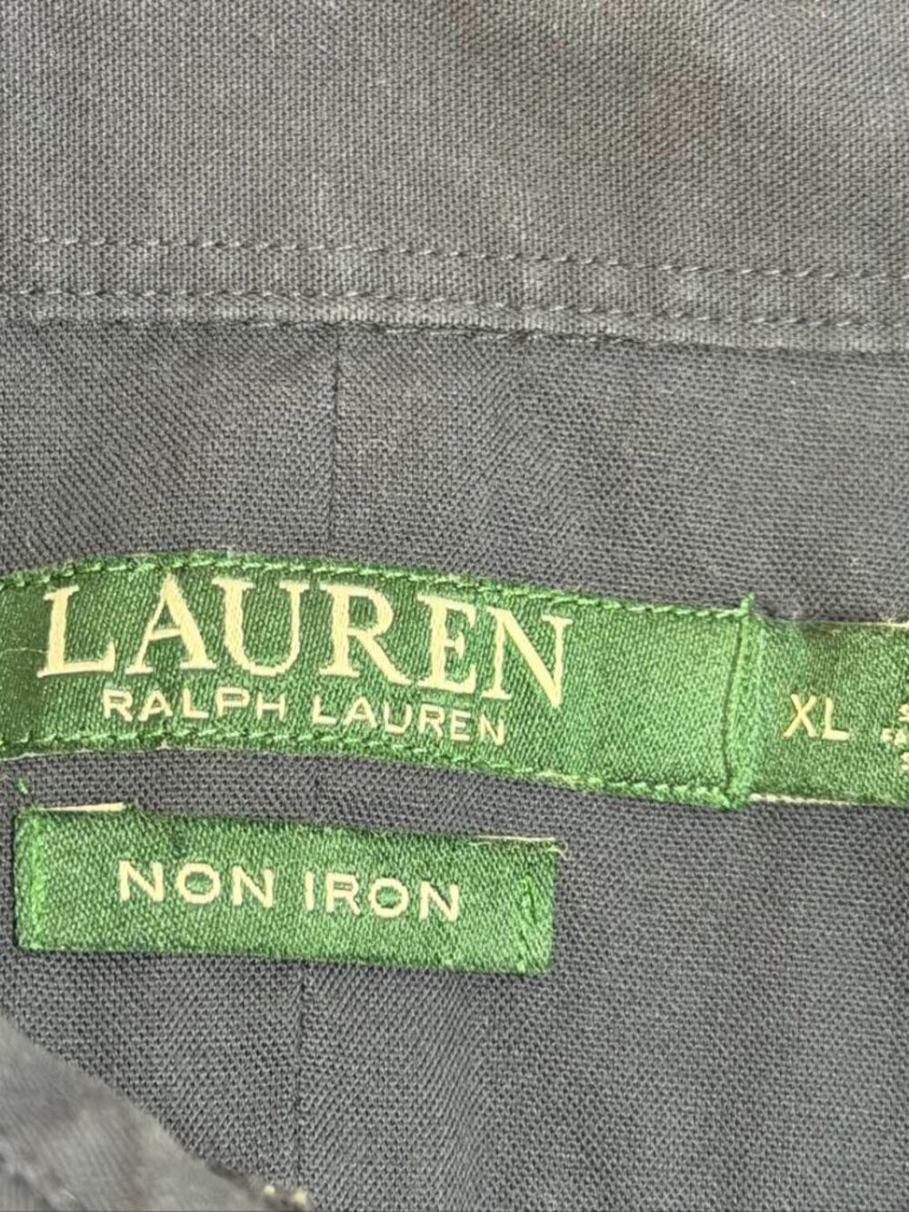 Lauren Ralph Lauren Button Down Shirt XL Blue - Picture 5 of 9